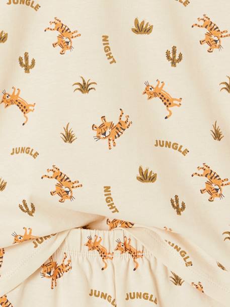 Set van 2 tijger pyjashorts voor jongens kaki - vertbaudet enfant 
