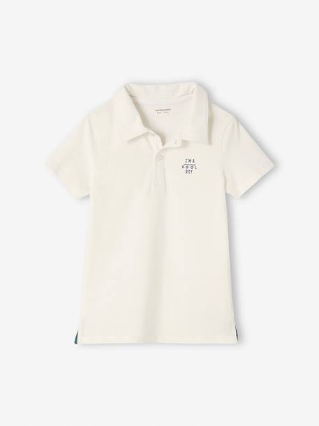 Set van 2 effen polo's voor jongens met korte mouwen blauwgroen+SET BLAUW+sinaasappel - vertbaudet enfant 