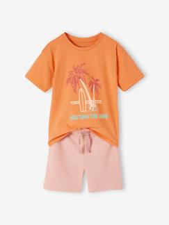 Jongens- Pyjama, surpyjama-Pyjashort voor jongens met palmbomen
