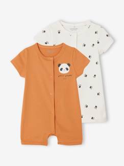 Baby-Pyjama, surpyjama-Set van 2 baby combi-shorts