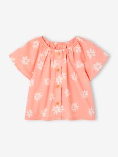 Baby-Overhemd, blouse-Baby bloemetjesblouse