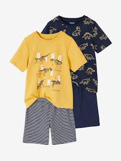 Set van 2 pyjashorts met dinosaurus voor jongens  - vertbaudet enfant