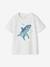 Jongensshirt met motief in omkeerbare pailletten Basics blauwgroen+ecru+nachtblauw+oceaanblauw+wit - vertbaudet enfant 