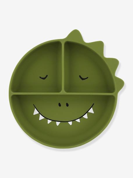 Siliconen bord met compartimenten TRIXIE Animal geel+groen+nude+sinaasappel+zachtpaars - vertbaudet enfant 