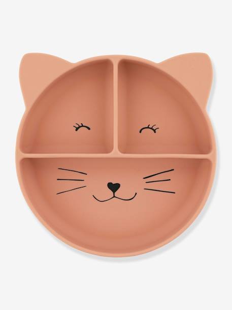 Siliconen bord met compartimenten TRIXIE Animal geel+groen+nude+sinaasappel+zachtpaars - vertbaudet enfant 