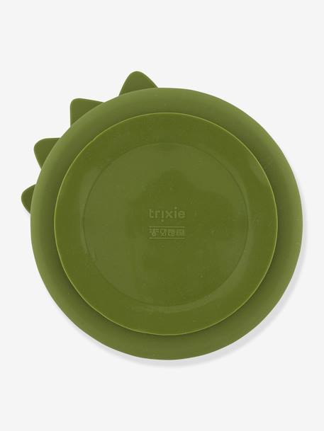 Siliconen bord met compartimenten TRIXIE Animal geel+groen+nude+sinaasappel+zachtpaars - vertbaudet enfant 