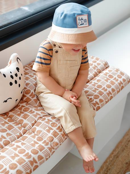Colorblock muts babyjongens blauw+saliegroen - vertbaudet enfant 