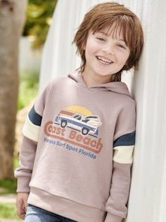 Jongens-Trui, vest, sweater-Grafische hoodie met colorblock mouwen voor jongens
