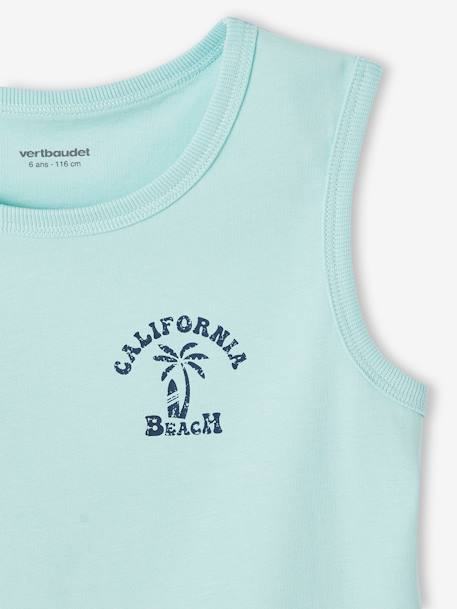 Set van 2 tanktops voor jongens veel geel+veel groen - vertbaudet enfant 