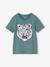 Jongensshirt met motief in omkeerbare pailletten Basics blauwgroen+ecru+nachtblauw+oceaanblauw+wit - vertbaudet enfant 