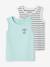 Set van 2 tanktops voor jongens veel geel+veel groen - vertbaudet enfant 