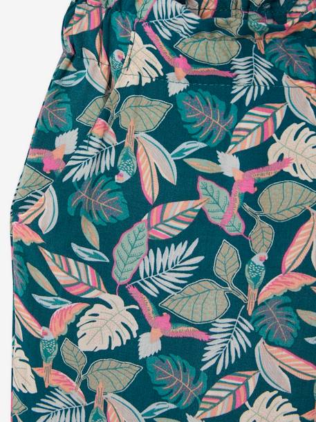 Meisjesset met shirt en broek grijsblauw+groen - vertbaudet enfant 