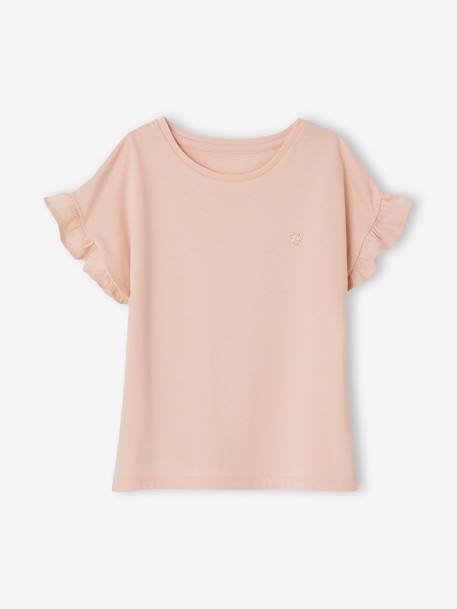 Meisjesset met shirt en broek grijsblauw+groen - vertbaudet enfant 