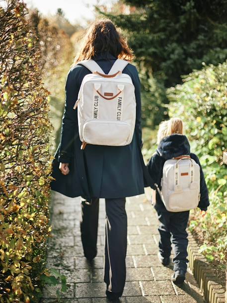 CHILDHOME Mini Club rugzak van canvas wit - vertbaudet enfant 