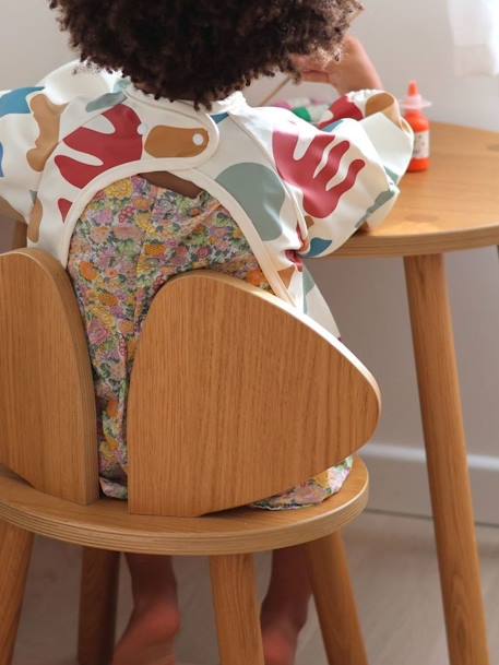 Meegroeislabbetje met mouwen 2-in-1 BEABA Playful beige+rouge+saliegroen - vertbaudet enfant 