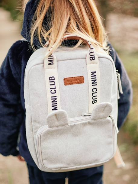 CHILDHOME Mini Club rugzak van canvas wit - vertbaudet enfant 
