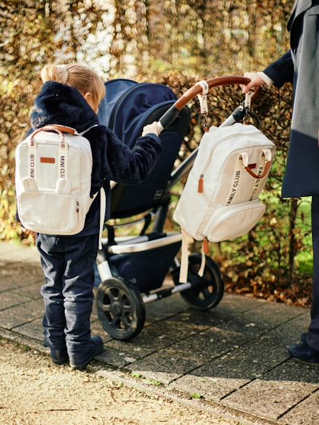 CHILDHOME Mini Club rugzak van canvas wit - vertbaudet enfant 