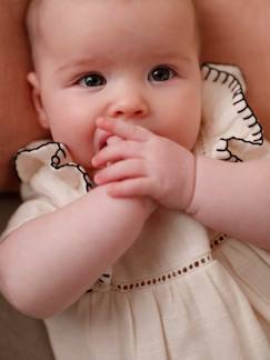 Baby-Rok, jurk-Babyjurk van katoengaas