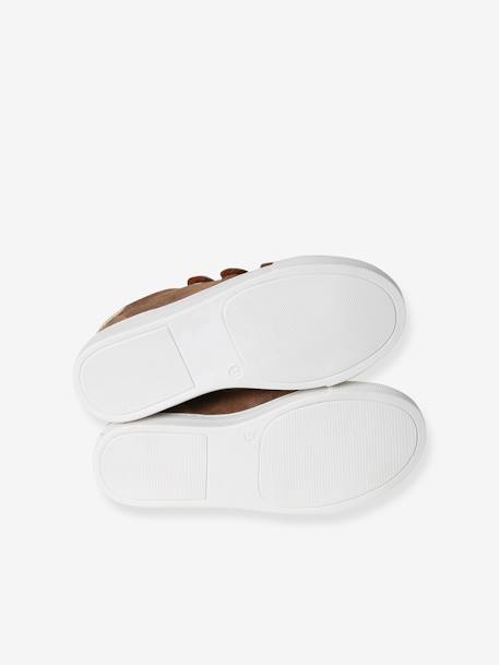 Leren kindersneakers marineblauw+wit - vertbaudet enfant 