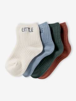 Baby-Sokken, kousen-Set van 4 paar babysokjes "little"
