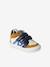 Leren sneakers met klittenband ecru+grijsblauw - vertbaudet enfant 