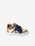Leren sneakers met klittenband ecru+grijsblauw - vertbaudet enfant 