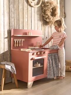 Speelgoed-Imitatiespelletjes-Keuken en etenswaren-Kitchenette met FSC® houtgordijn
