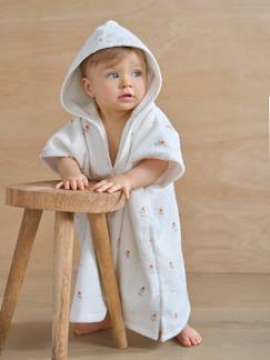 Baby-Badcape, badjas-Personaliseerbare badponcho voor baby's GIVERNY, met gerecycled katoen