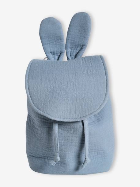 Personaliseerbare rugzak grijsblauw+taupe - vertbaudet enfant 