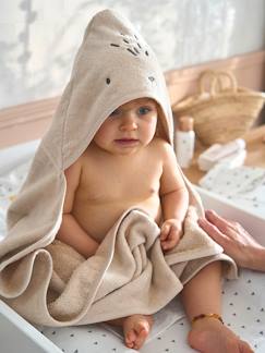 -Badcape / Handdoek met capuchon onmisbaar voor baby's en kinderen, met gerecycled katoen