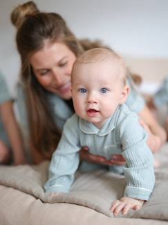 Baby-Pyjama, surpyjama-Pyjama van katoengaas baby Team Famille personaliseerbaar