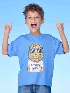 Jongens-T-shirt, poloshirt, souspull-Jongensshirt met leuk dierenmotief