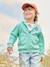 Jongenssweater met rits en capuchon Basics gemêleerd wit+okergeel+pecannoot+rood+turquoiseblauw - vertbaudet enfant 