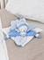 Vierkante teddybeerknuffel 24cm collector - DOUDOU ET COMPAGNIE blauw+rozen+taupe - vertbaudet enfant 