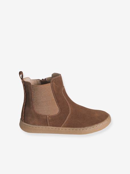 Leren meisjeslaarzen beige+brons+bruin+groen+kameel+marineblauw+oudroze - vertbaudet enfant 