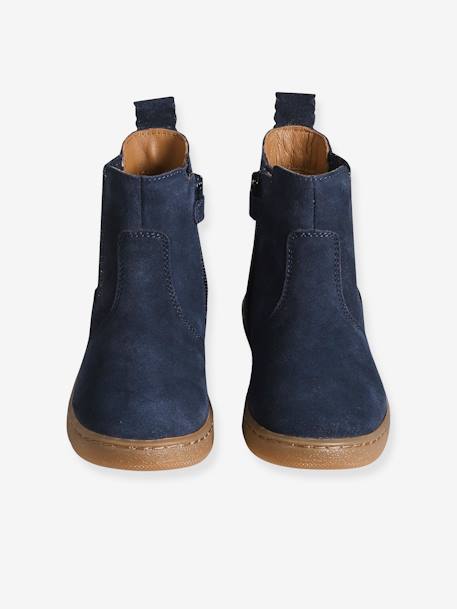 Leren meisjeslaarzen beige+brons+bruin+groen+kameel+marineblauw+oudroze - vertbaudet enfant 