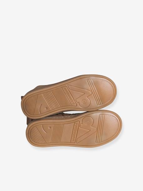 Leren meisjeslaarzen beige+brons+bruin+groen+kameel+marineblauw+oudroze - vertbaudet enfant 