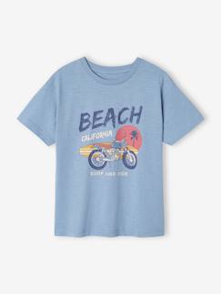 -Jongensshirt met motief 'surf and ride'
