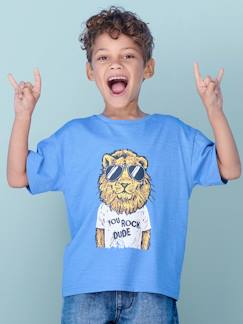 Jongens-T-shirt, poloshirt, souspull-Jongensshirt met leuk dierenmotief