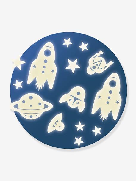Lichtgevende stickers Mission Espace - DJECO doorzichtig - vertbaudet enfant 