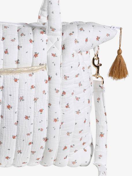 Luiertas Pluim beige, bedrukt+IVOOR MET PRINT+plantaardig ivoor+vanille+wit, bedrukt - vertbaudet enfant 