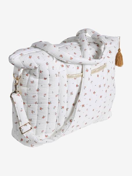 Luiertas Pluim beige, bedrukt+IVOOR MET PRINT+plantaardig ivoor+vanille+wit, bedrukt - vertbaudet enfant 
