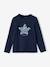 T-shirt met versiering en motief froufrou Oeko-Tex® marineblauw - vertbaudet enfant 