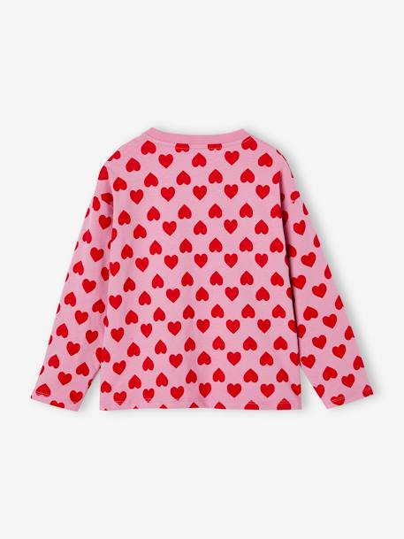 Meisjesshirt lange mouwen oudroze - vertbaudet enfant 