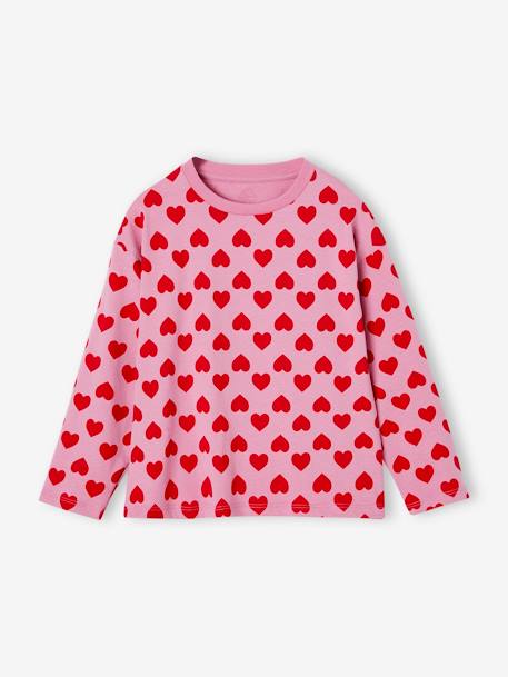 Meisjesshirt lange mouwen oudroze - vertbaudet enfant 