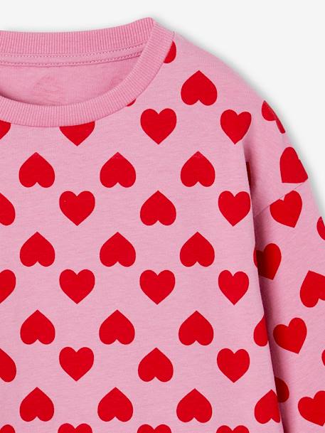 Meisjesshirt lange mouwen oudroze - vertbaudet enfant 