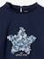 T-shirt met versiering en motief froufrou Oeko-Tex® marineblauw - vertbaudet enfant 