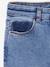 Slim jeans gemiddeld meisjes donkerblauw+gebleekt denim+grijs+middenblauw - vertbaudet enfant 