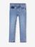 Slim meisjesjeans smal denimgrijs+donkerblauw+gebleekt denim+grijs+middenblauw - vertbaudet enfant 