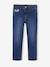 Slim jeans gemiddeld meisjes donkerblauw+gebleekt denim+grijs+middenblauw - vertbaudet enfant 